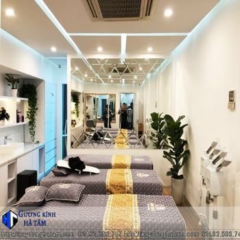 Gương quả trám - Gương ghép nghệ thuật dán tường